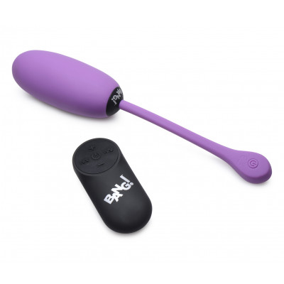 Bang! Remote Control 28X Silicone Plush Egg Purple