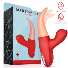 Martinella Stimulator Crazy Tongue and Pulsation Red