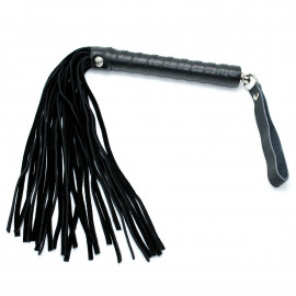 Rimba Leather Whip 35cm Black