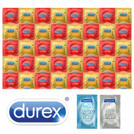 Durex Strawberry Banana Package - 40 Condoms + 2x Lubricant Pasante