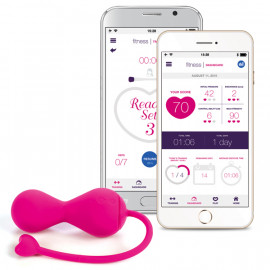 OhMiBod Lovelife Krush App Connected Bluetooth Kegel Pink
