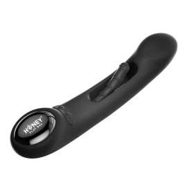 HoneyPlayBox Tempo Pressure Sensing App-Controlled Kinky Finger Tapping G-spot Vibrator Black
