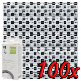 Fair Squared Max Perform - Fair Trade Vegan Condoms 100 pack