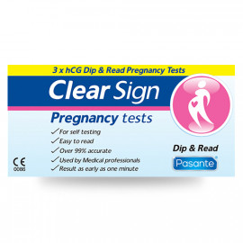 Pasante Clear Sign hCG Dip Pregnancy Test 3pcs