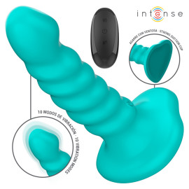 Intense Buffy Spiral Design Vibrator with Remote S Blue
