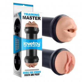 LoveToy Traning Master Double Side Stroker Mouth and Pussy Flesh