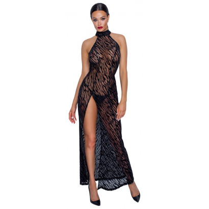 Noir Handmade Dress Delicate Tiger Design 2717930