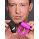 Bang! Silicone Cock Ring & Bullet with Remote Control Purple