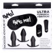 Bang! Backdoor Adventure Kit 3pc Butt Plug Set, Bullet & Blindfold Black