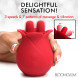 Bloomgasm The Rose Fondle 10X Massaging Rose Silicone Clit Stimulator Red