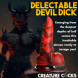 Creature Cocks Horny Devil Demon Silicone Dildo Red