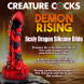 Creature Cocks Demon Rising Scaly Dragon Silicone Dildo Red