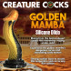 Creature Cocks Golden Mamba Silicone Dildo Gold