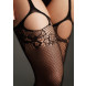 Le Désir Pantie with Attached Stockings Black