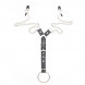 OhMama Fetish Nipple Clamps Cock Ring Set