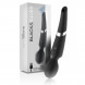 Black & Silver Beck Suction & Vibration Silicone Rechargeable Black