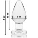 Ibiza Nebula Model 3 Anal Plug Borosilicate Glass 11x5cm Clear