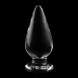Ibiza Nebula Model 4 Anal Plug Borosilicate Glass 11x5cm Clear