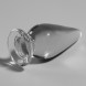 Ibiza Nebula Model 4 Anal Plug Borosilicate Glass 11x5cm Clear