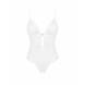 Obsessive Heavenlly Crotchless Teddy White