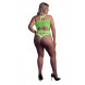 Ouch! Glow in the Dark Body with Grecian Neckline Neon Green