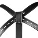 Ouch! Body Harness with Thigh and Hand Cuffs Black